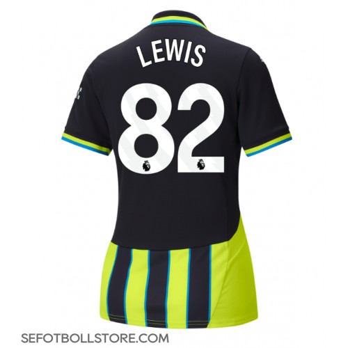 Manchester City Rico Lewis #82 Replika Bortatröja Dam 2024-25 Kortärmad